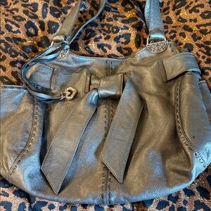 Elegant BOW Black Leather Women's Bag